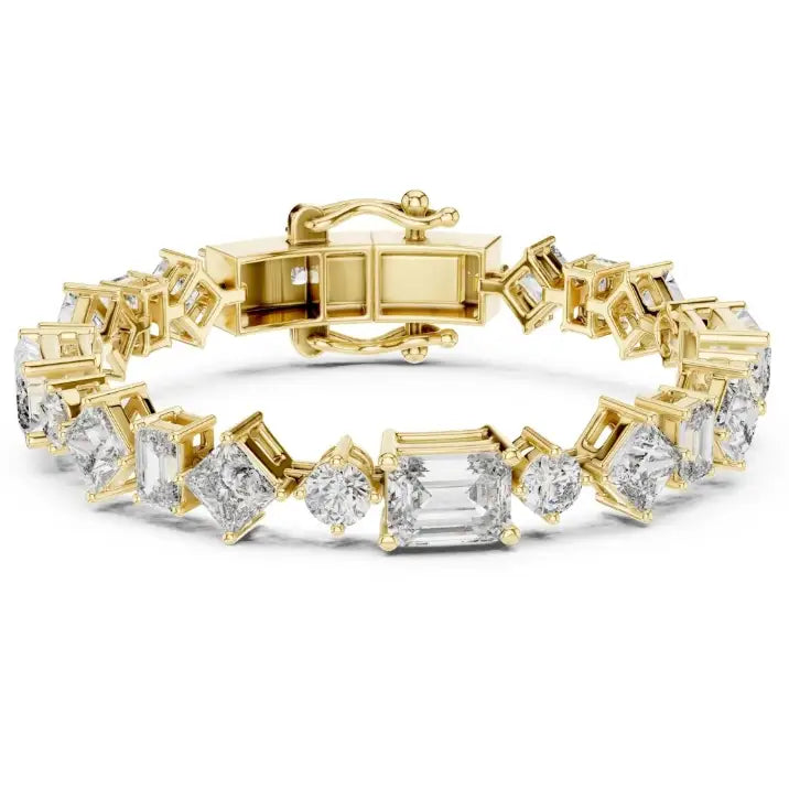 silver Blush Spark Tennis Bracelet