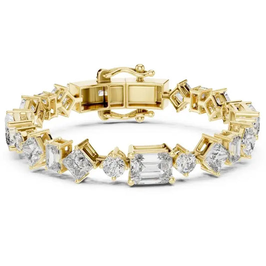 silver Blush Spark Tennis Bracelet