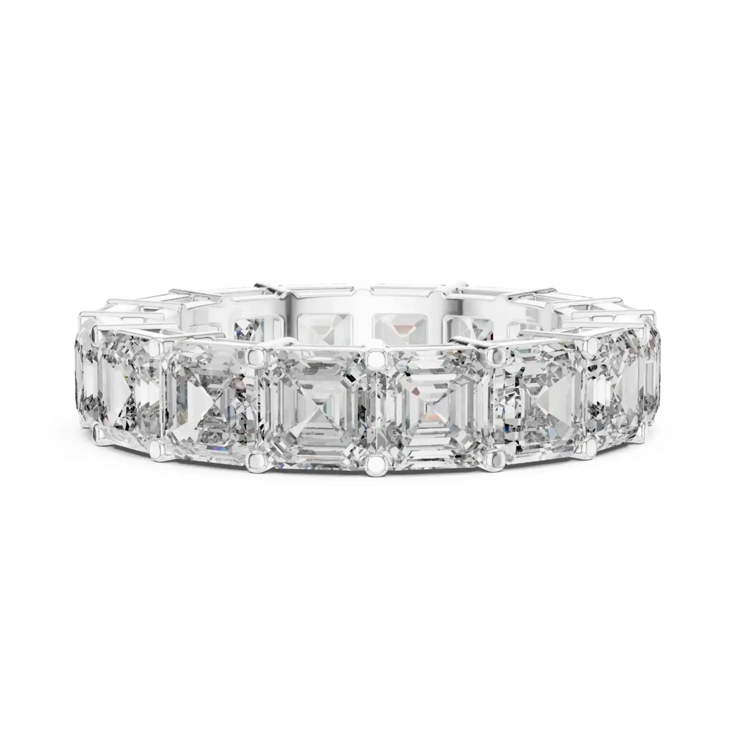 silver Royal Style Diamond Band