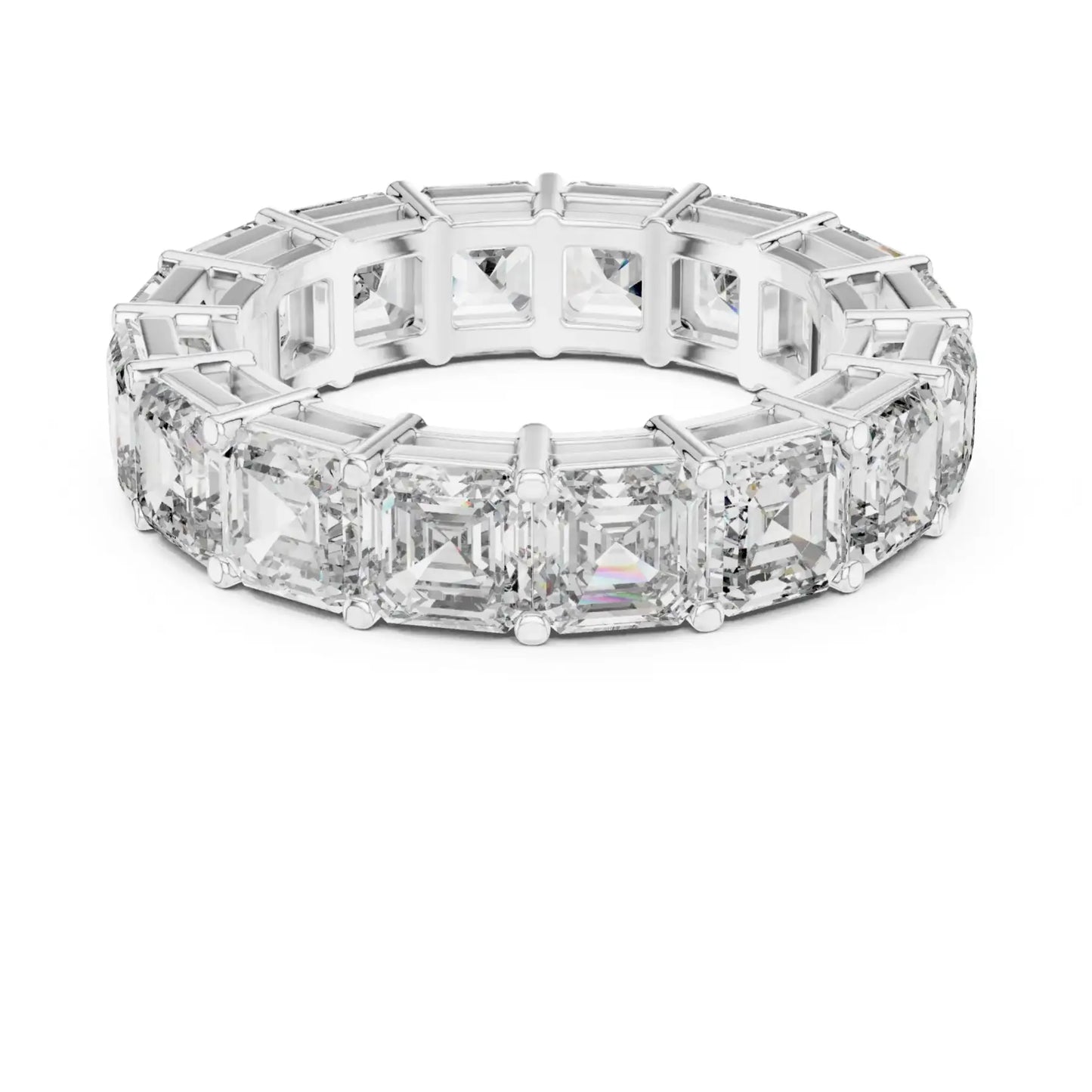 silver Royal Style Diamond Band