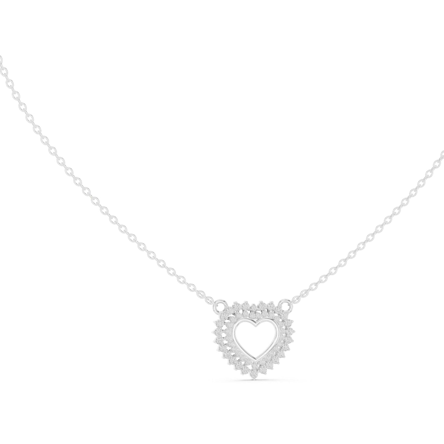 silver Love Spark necklace