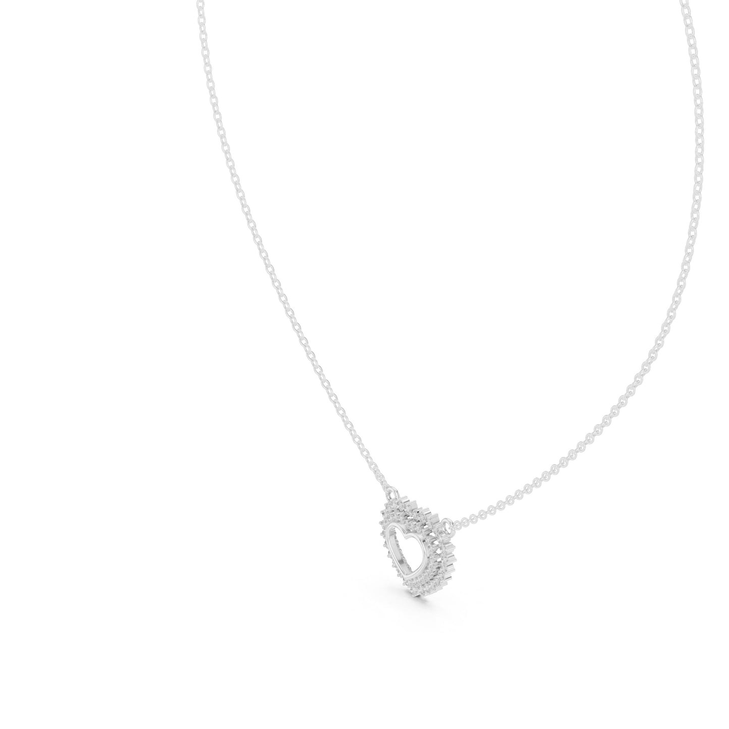 silver Love Spark necklace