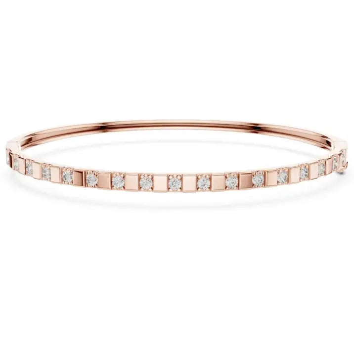silver Diamond Drift Bracelet