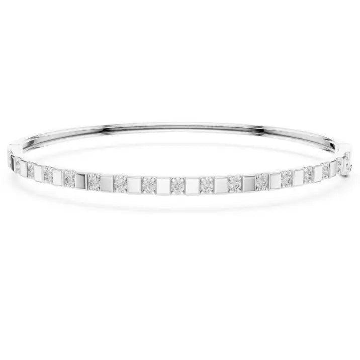silver Diamond Drift Bracelet