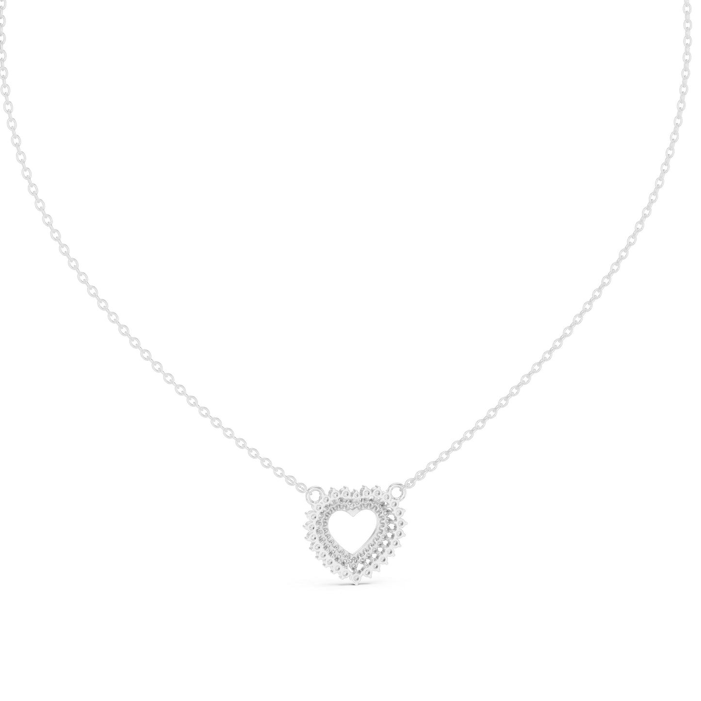 silver Love Spark necklace