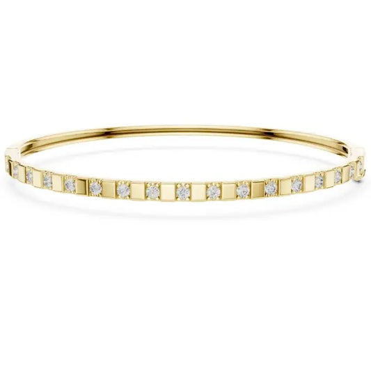 silver Diamond Drift Bracelet