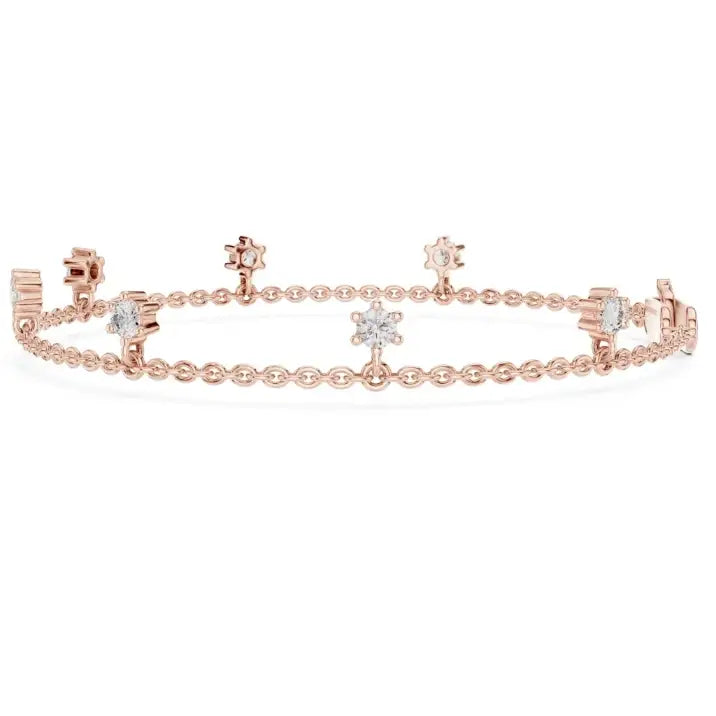 silver Aurora Drop Bracelet