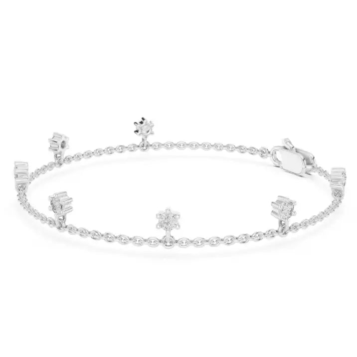 silver Aurora Drop Bracelet