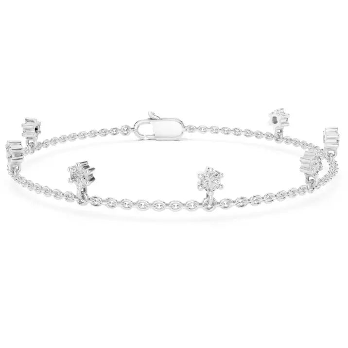 silver Aurora Drop Bracelet