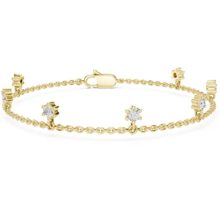 silver Aurora Drop Bracelet