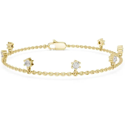 silver Aurora Drop Bracelet