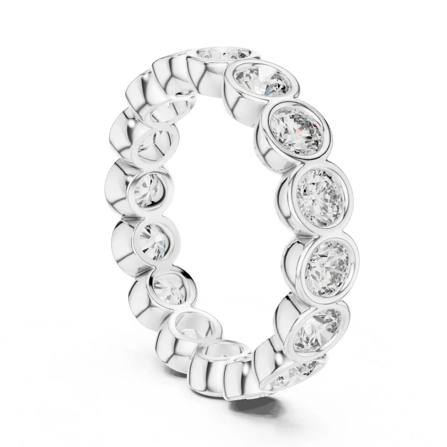 silver Timeless Diamond Band