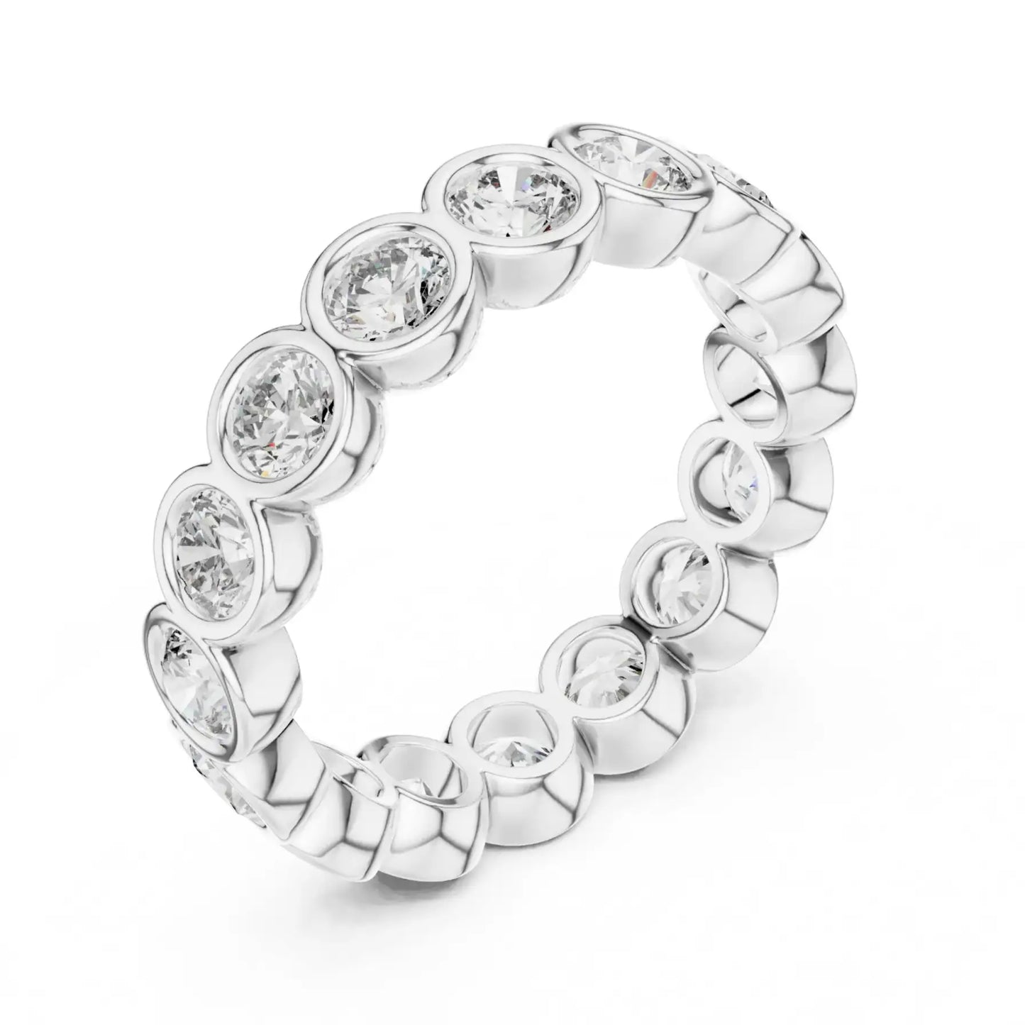 silver Timeless Diamond Band