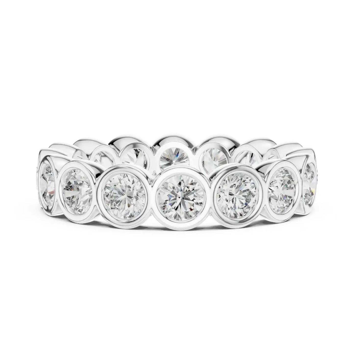 silver Timeless Diamond Band