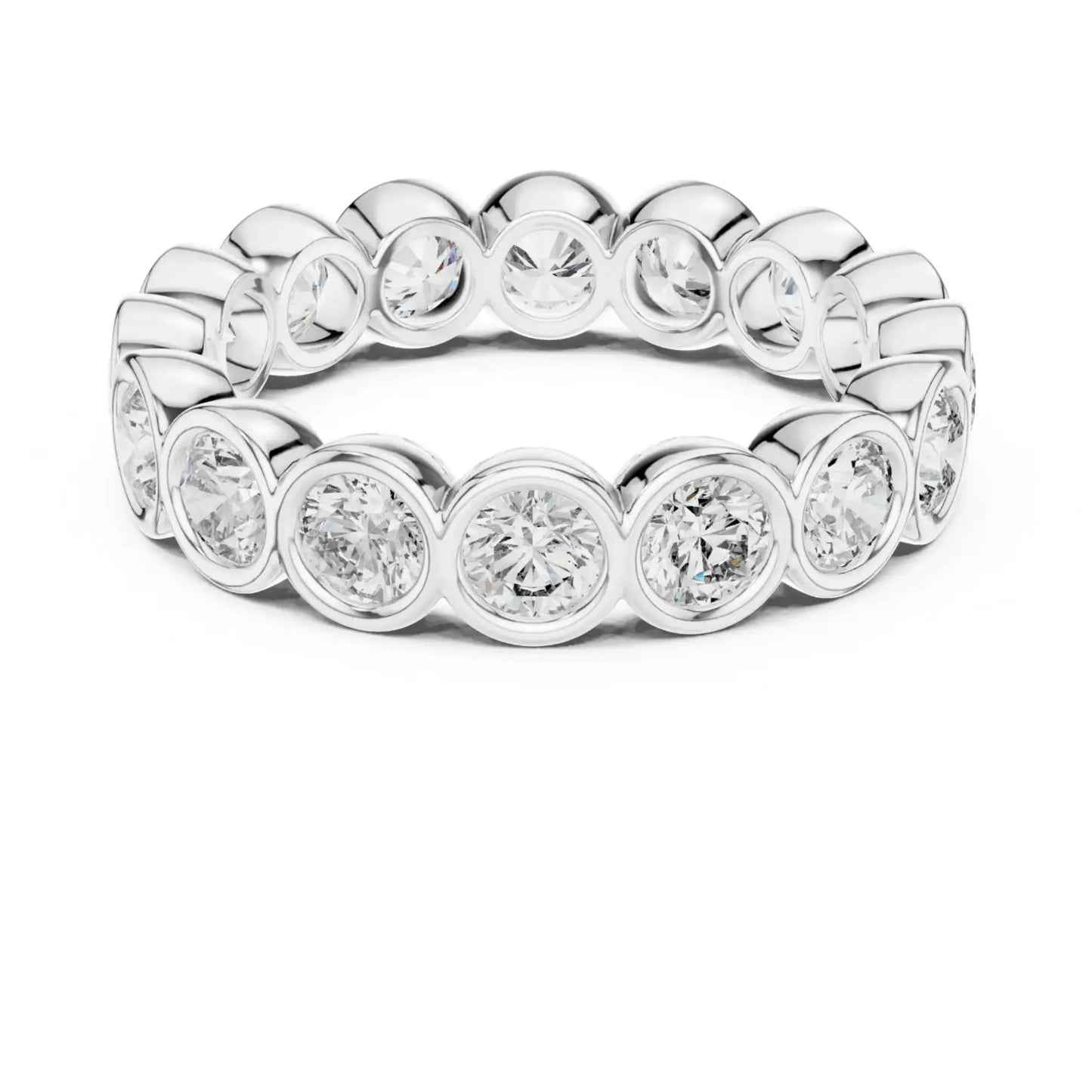 silver Timeless Diamond Band