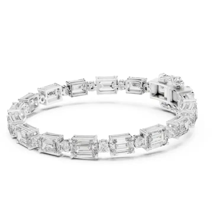 silver Celeste Crystal Bracelet