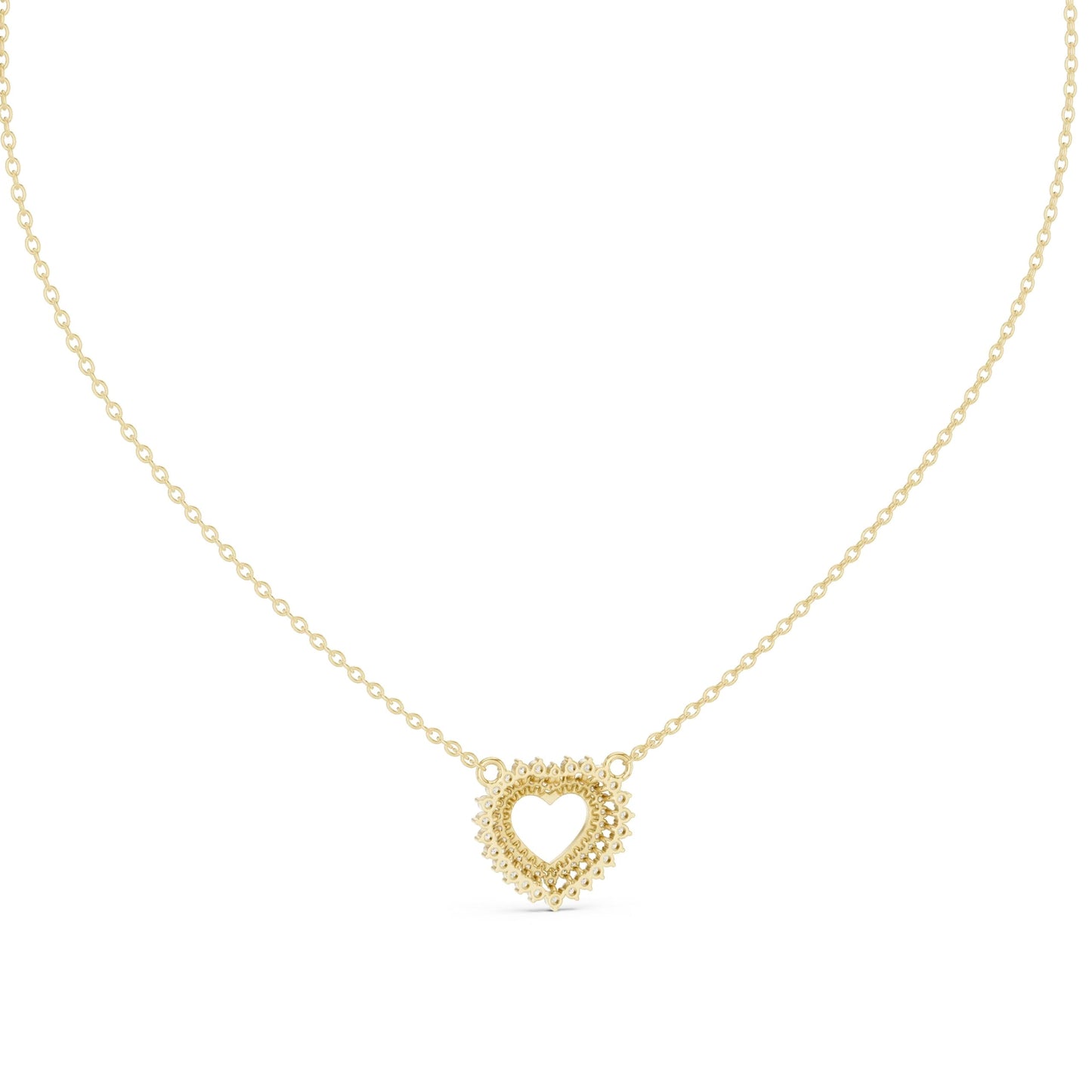 silver Love Spark necklace