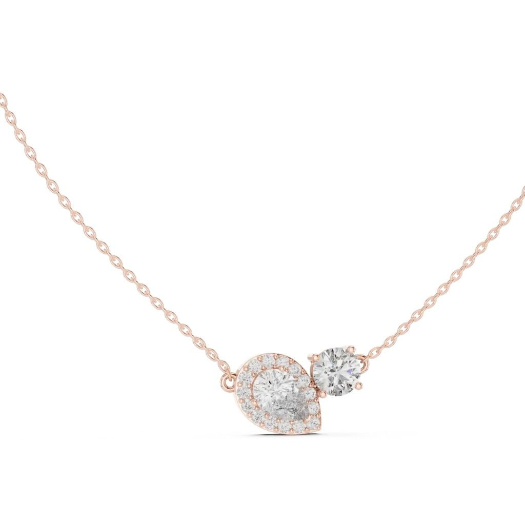 silver Luxe Duo Charm Pendant
