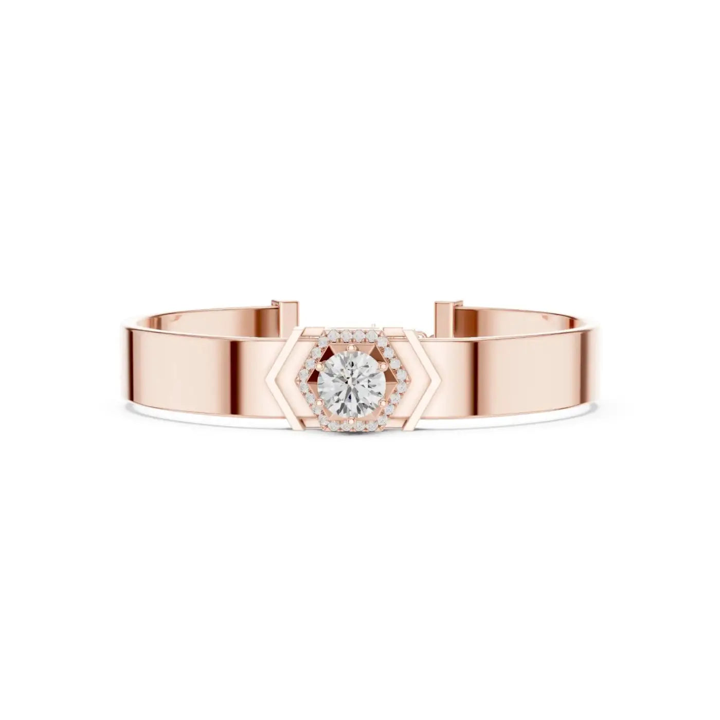 silver Royal Spark Diamond Cuff
