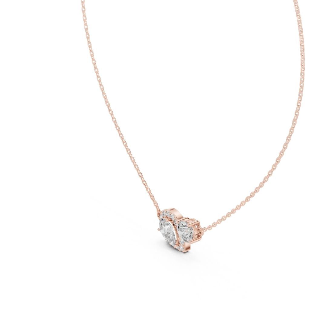 silver Luxe Duo Charm Pendant