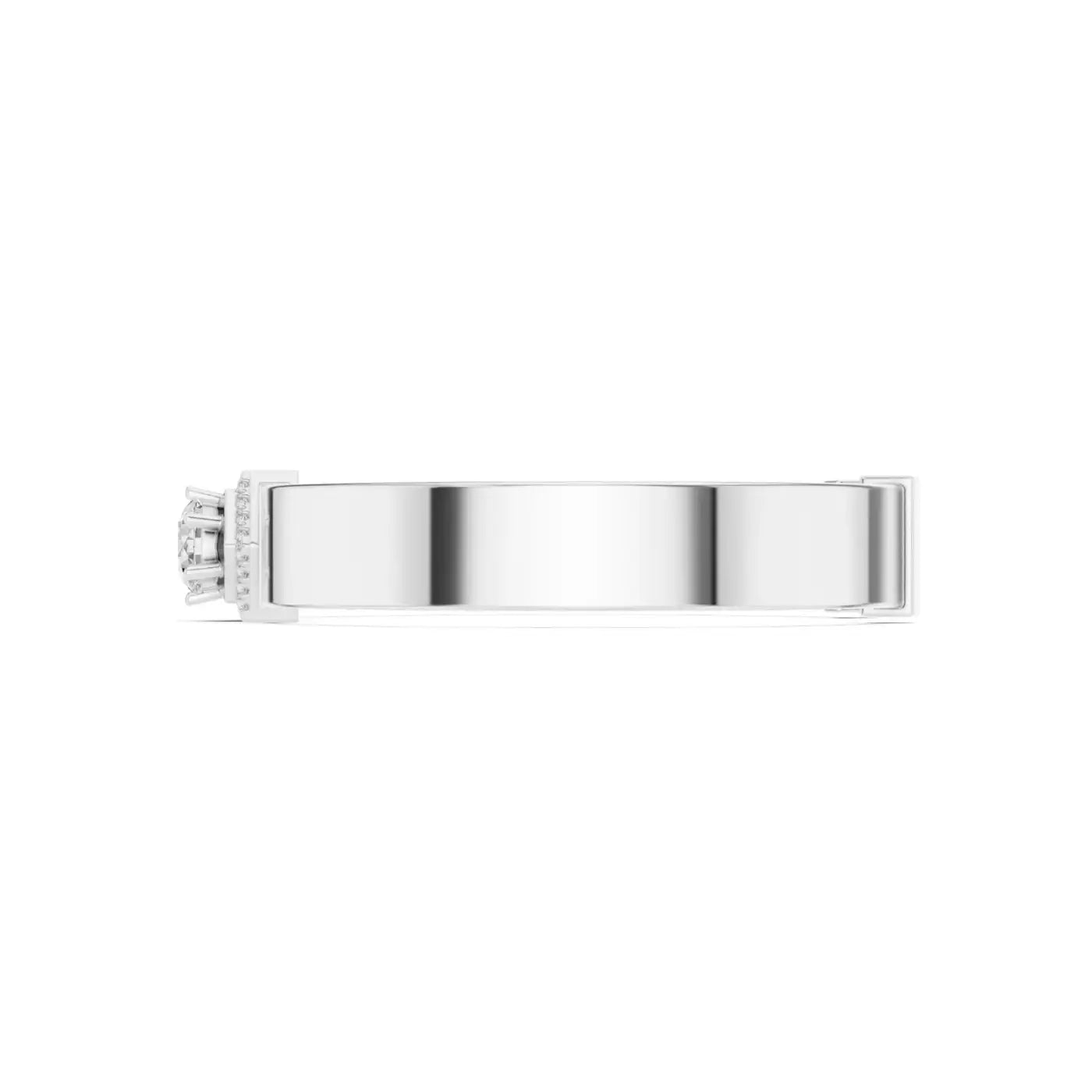 silver Royal Spark Diamond Cuff