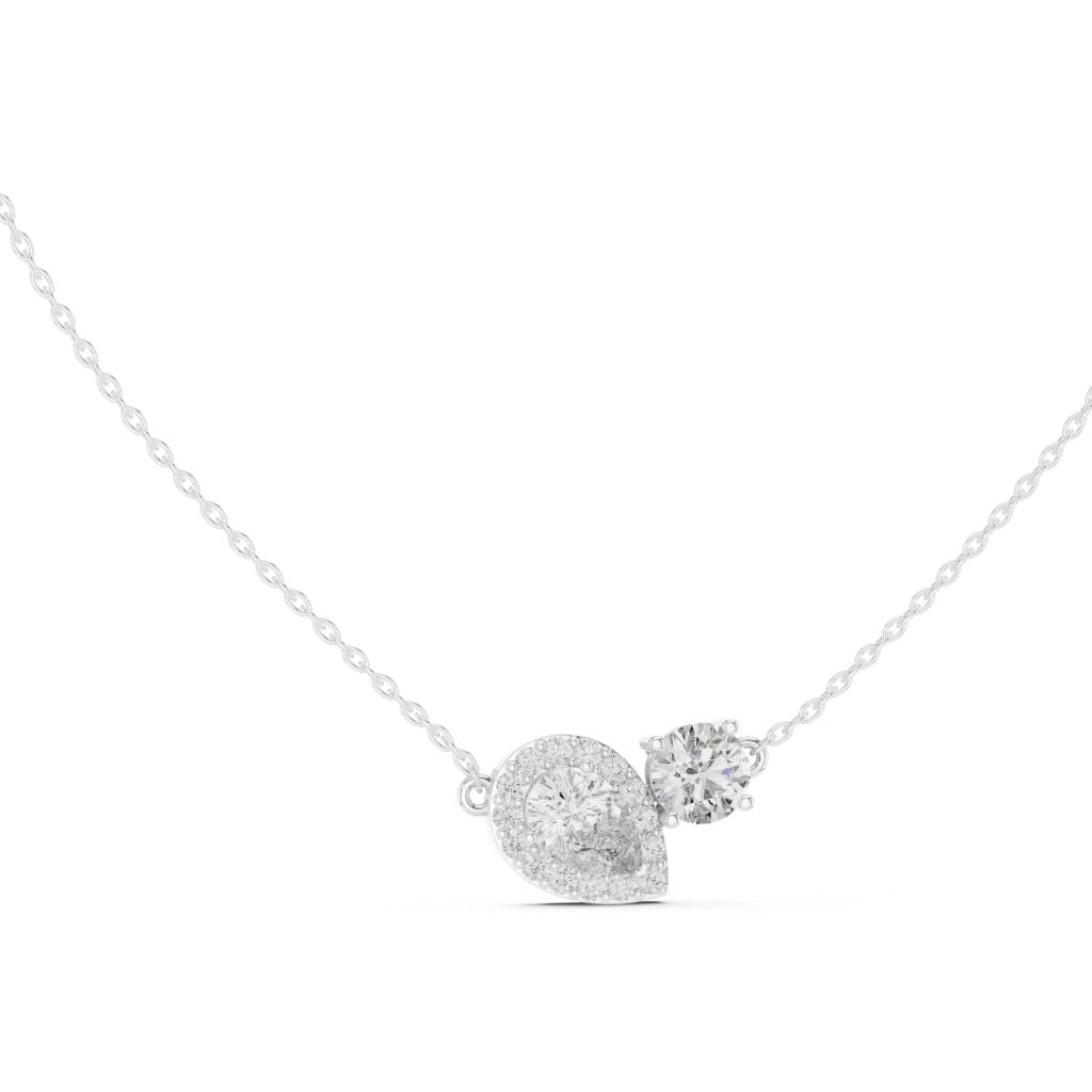 silver Luxe Duo Charm Pendant