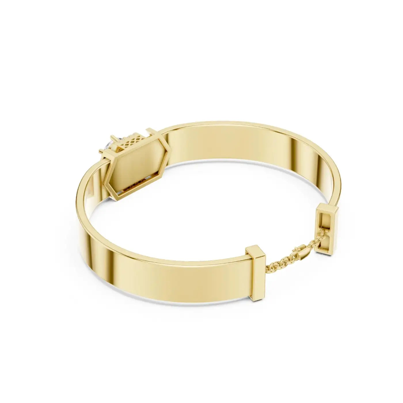 silver Royal Spark Diamond Cuff