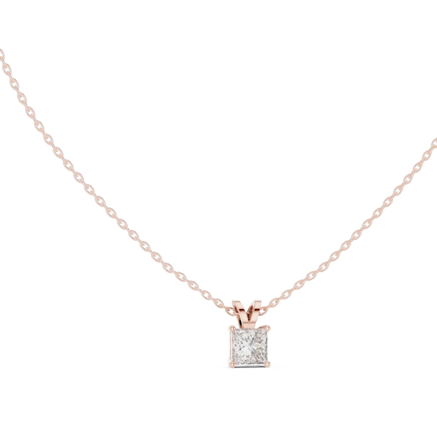 silver Grace Solitaire Pendant
