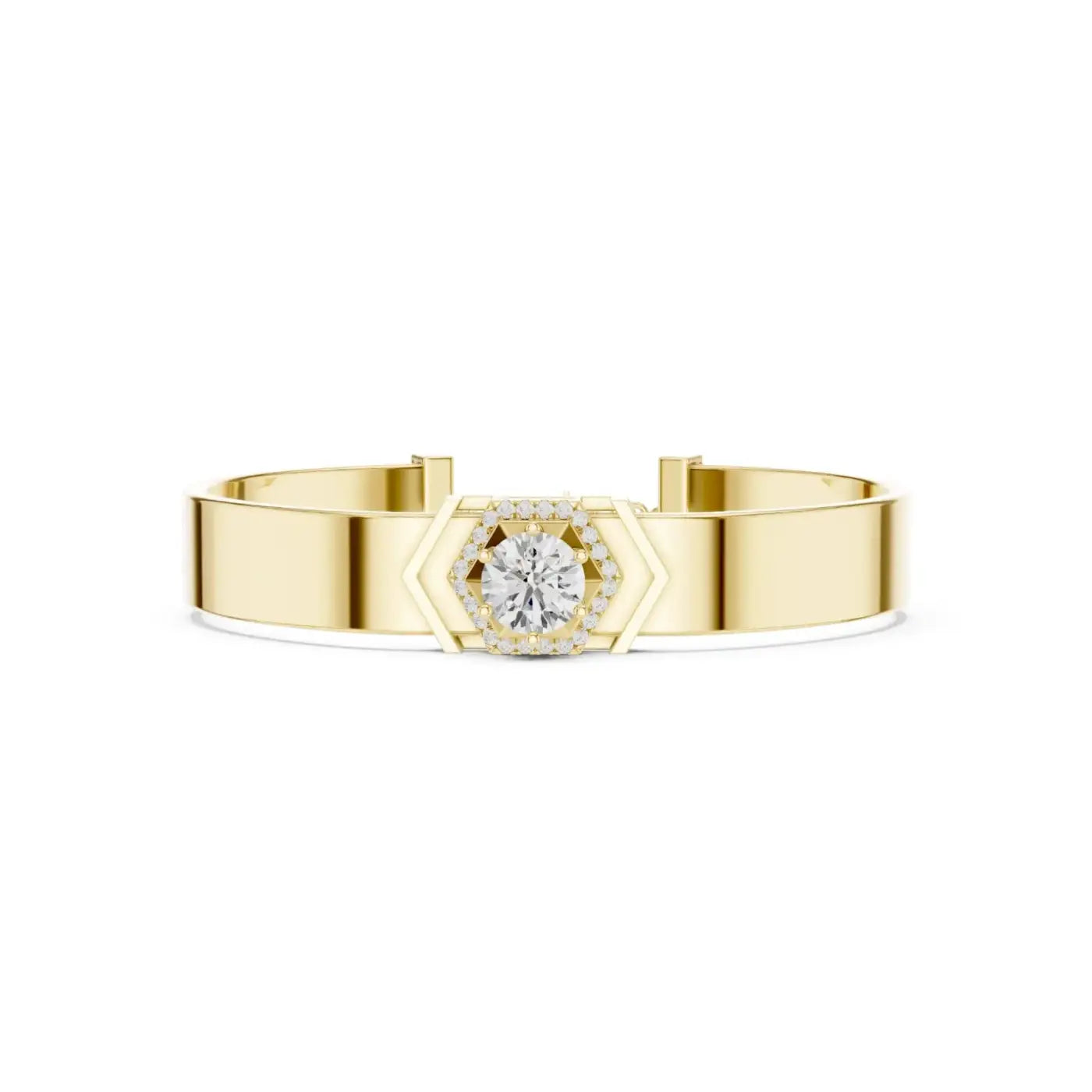 silver Royal Spark Diamond Cuff