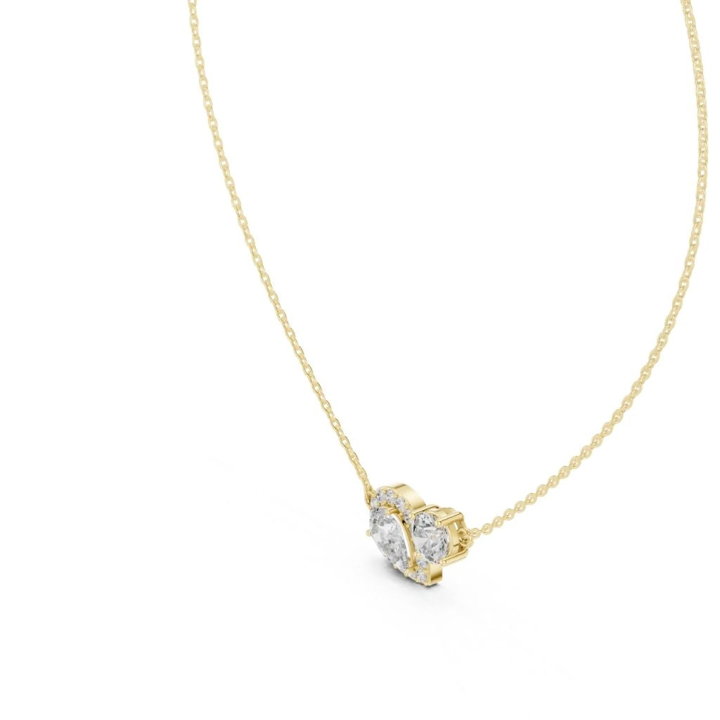 silver Luxe Duo Charm Pendant