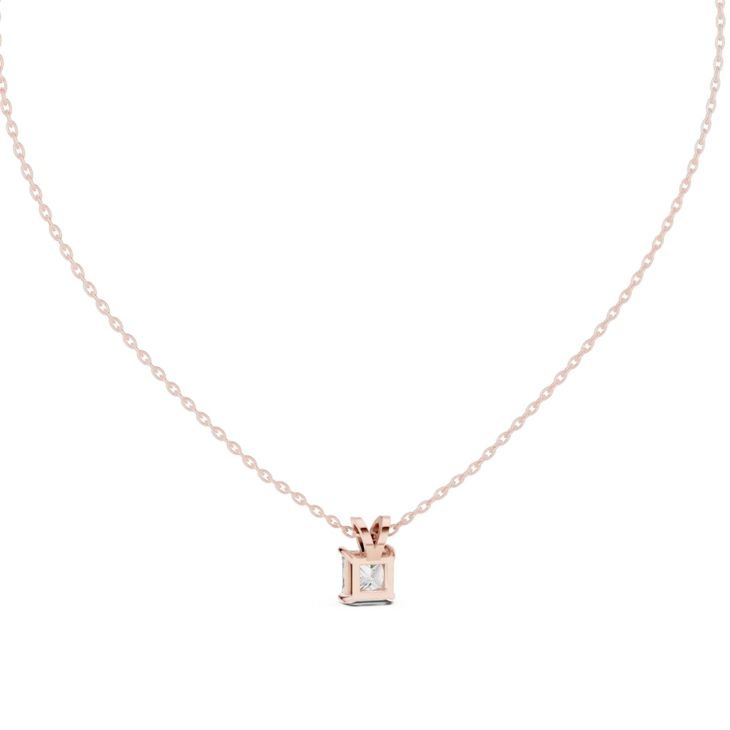 silver Grace Solitaire Pendant