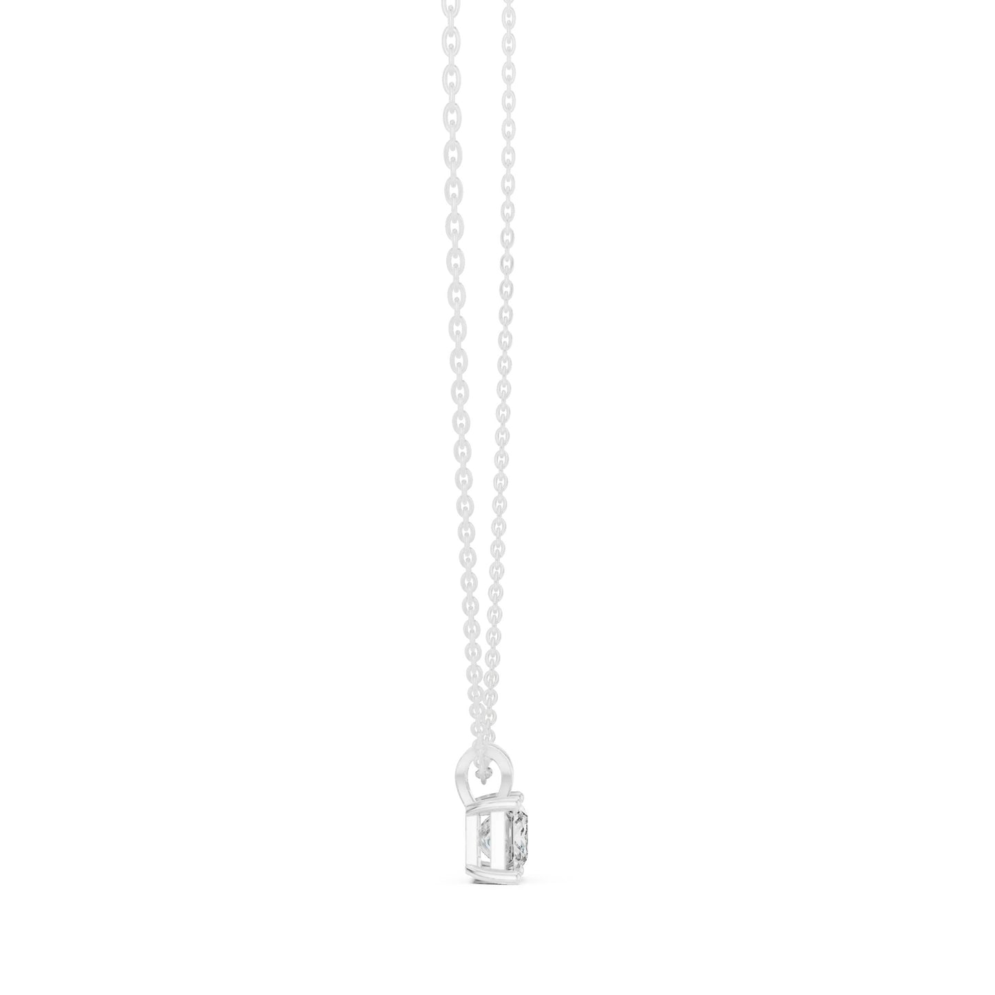 silver Grace Solitaire Pendant