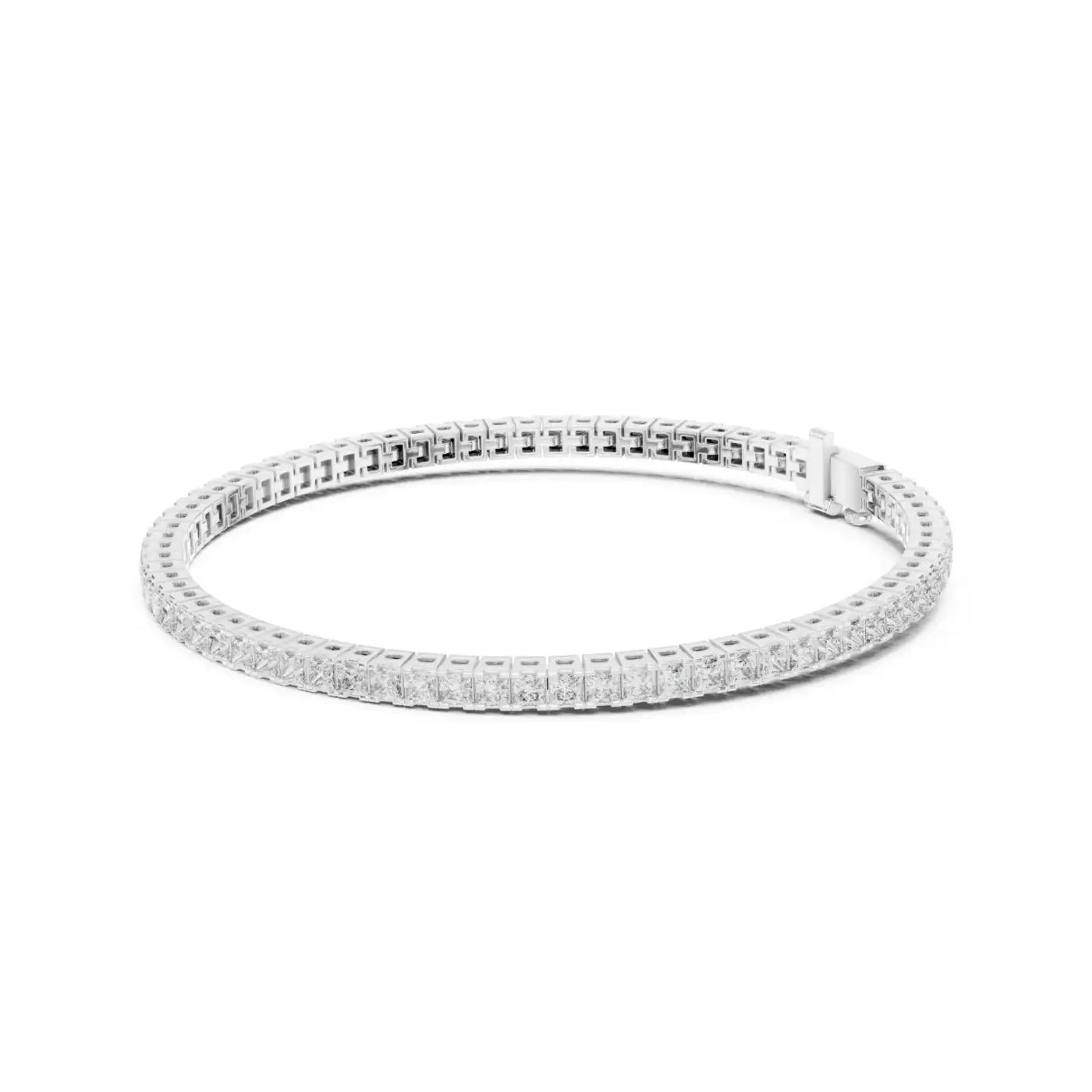 silver Diamond Glow Bracelet