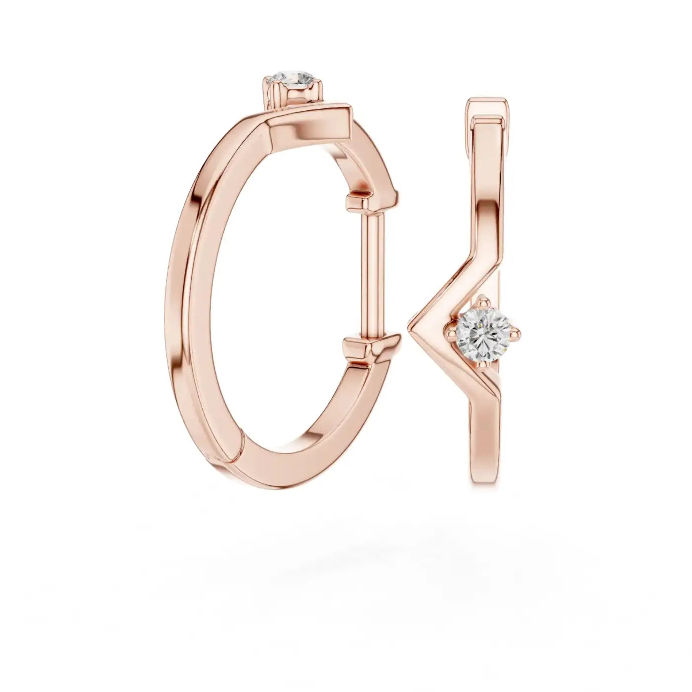 silver Modern Gold Charm