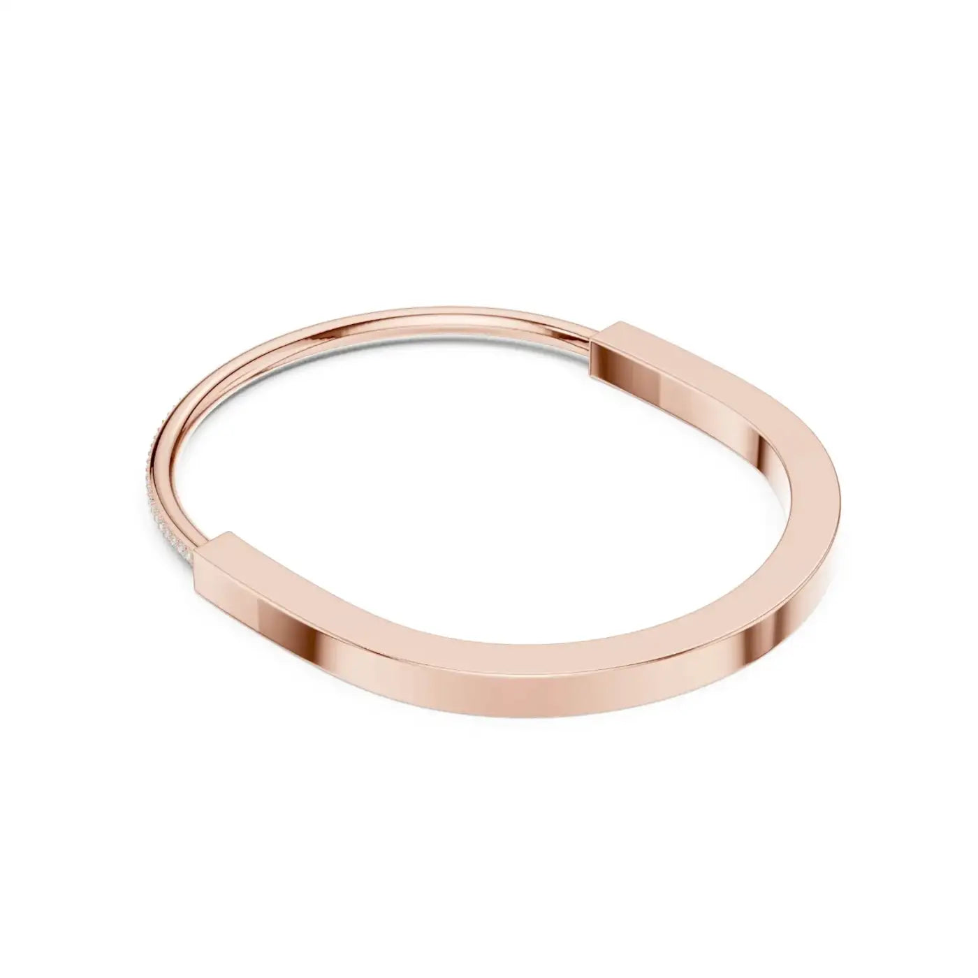 silver Diamond Whisper Bangle
