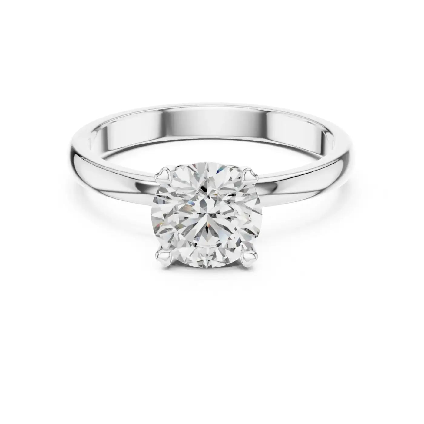 silver Timeless Elegance Solitaire Ring