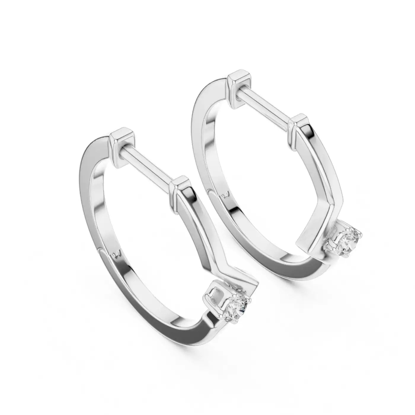 silver Modern Gold Charm