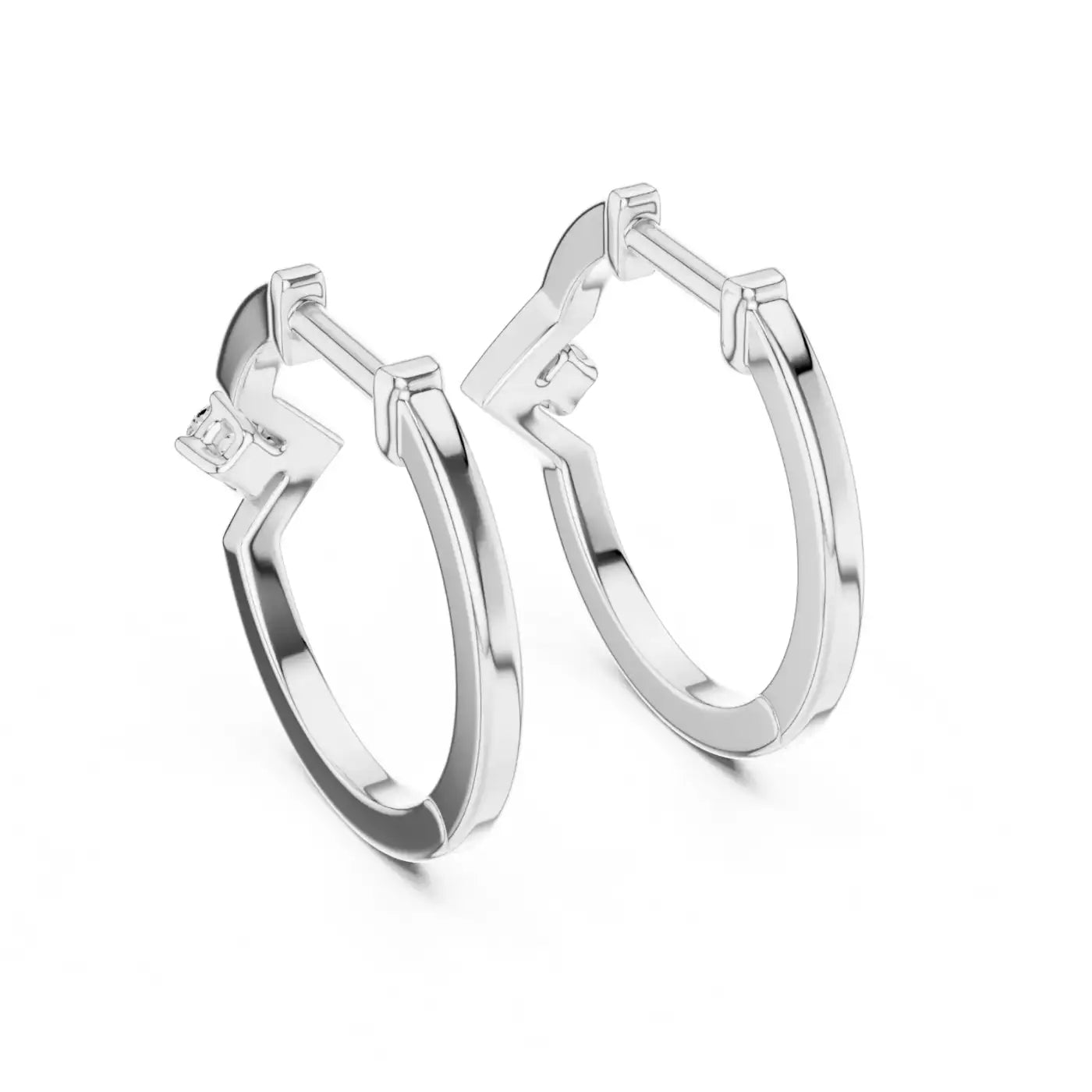 silver Modern Gold Charm