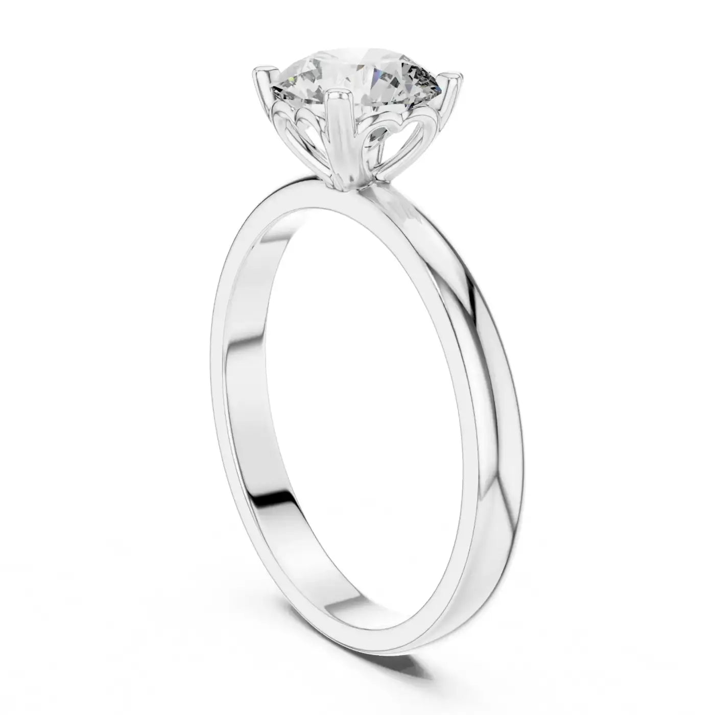 silver Timeless Elegance Solitaire Ring