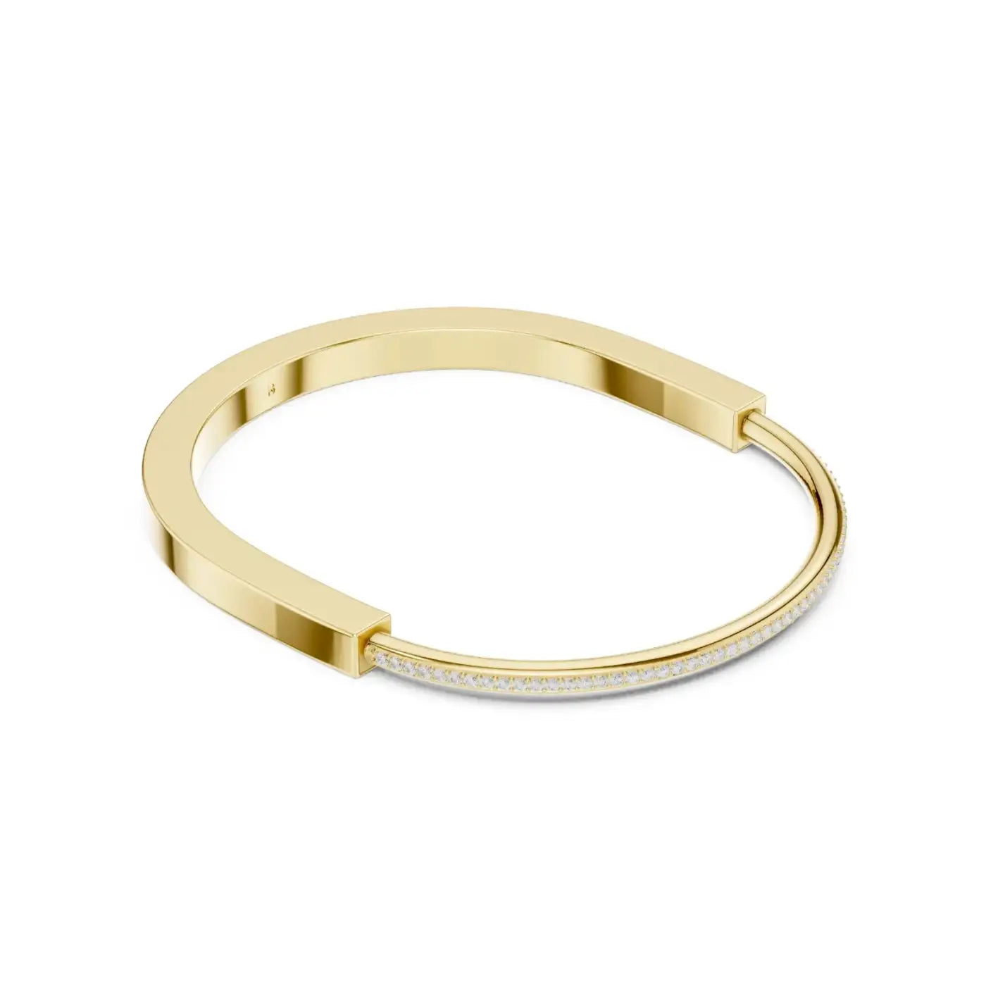 silver Diamond Whisper Bangle