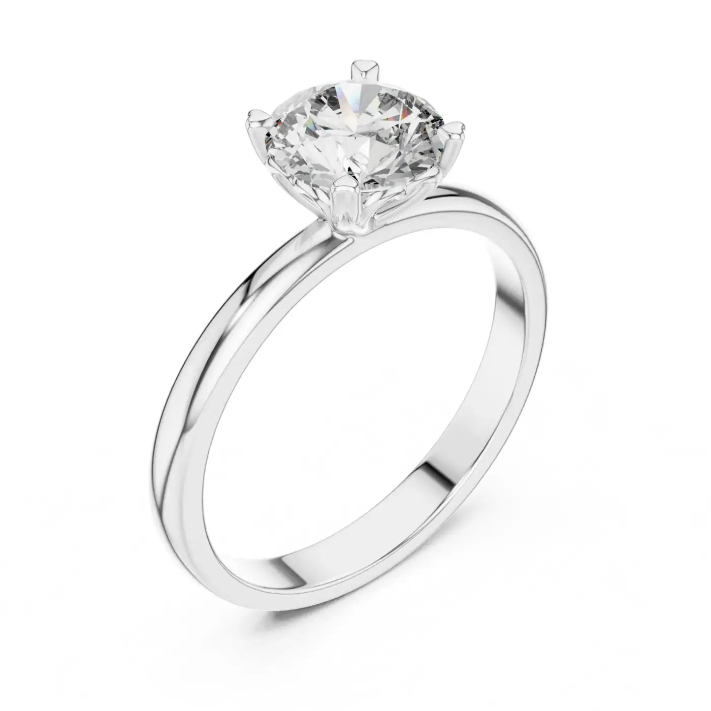 silver Timeless Elegance Solitaire Ring