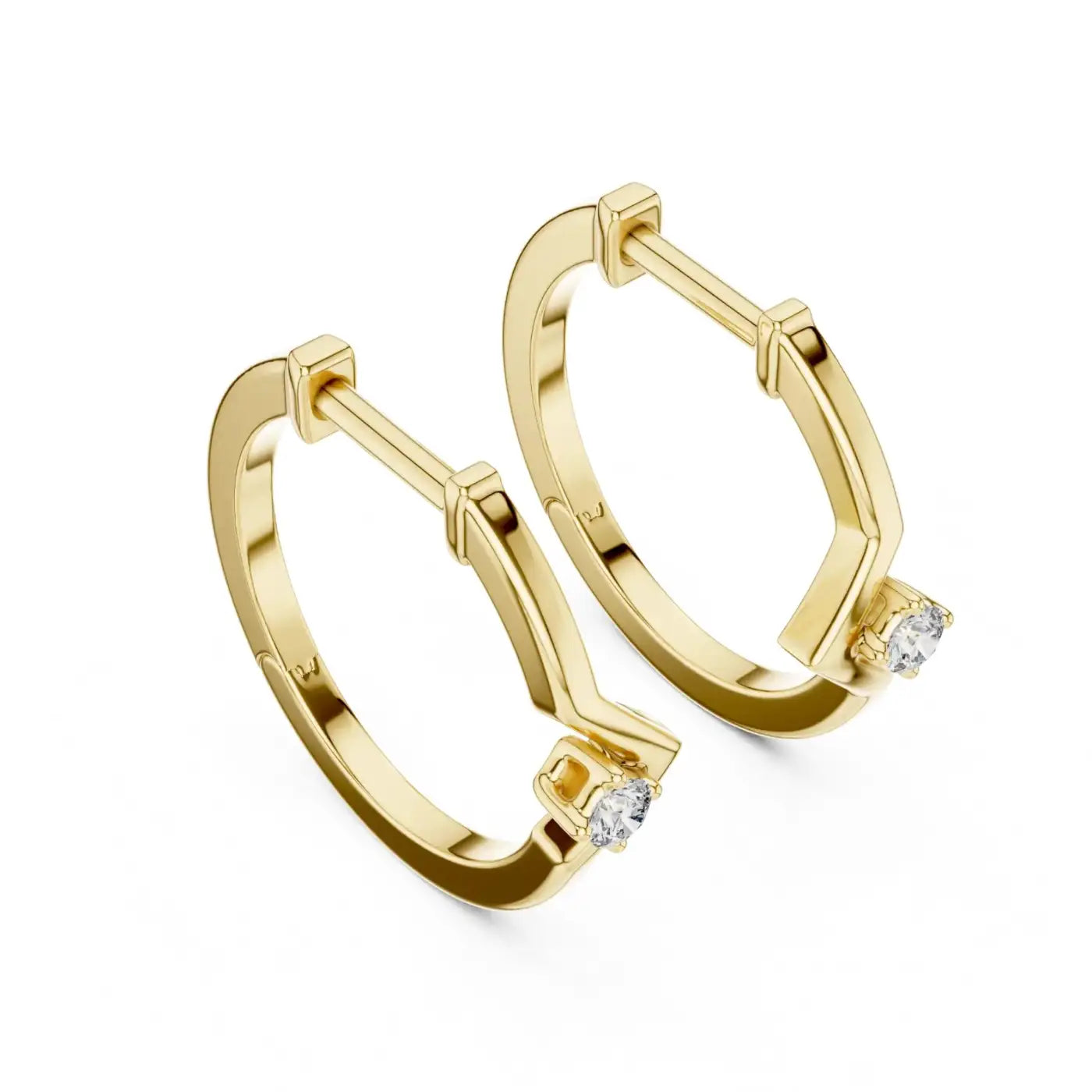 silver Modern Gold Charm