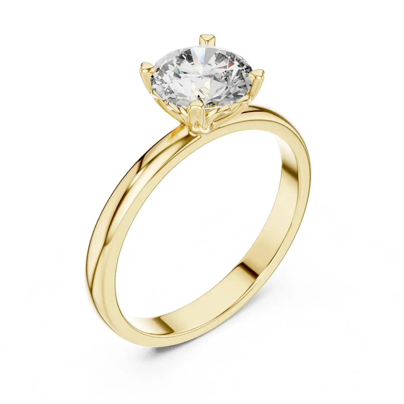 silver Timeless Elegance Solitaire Ring