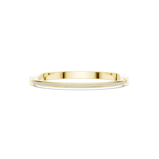 silver Diamond Whisper Bangle