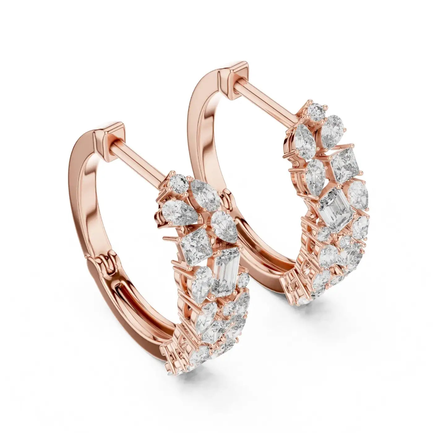 silver Timeless Sparkle Hoops