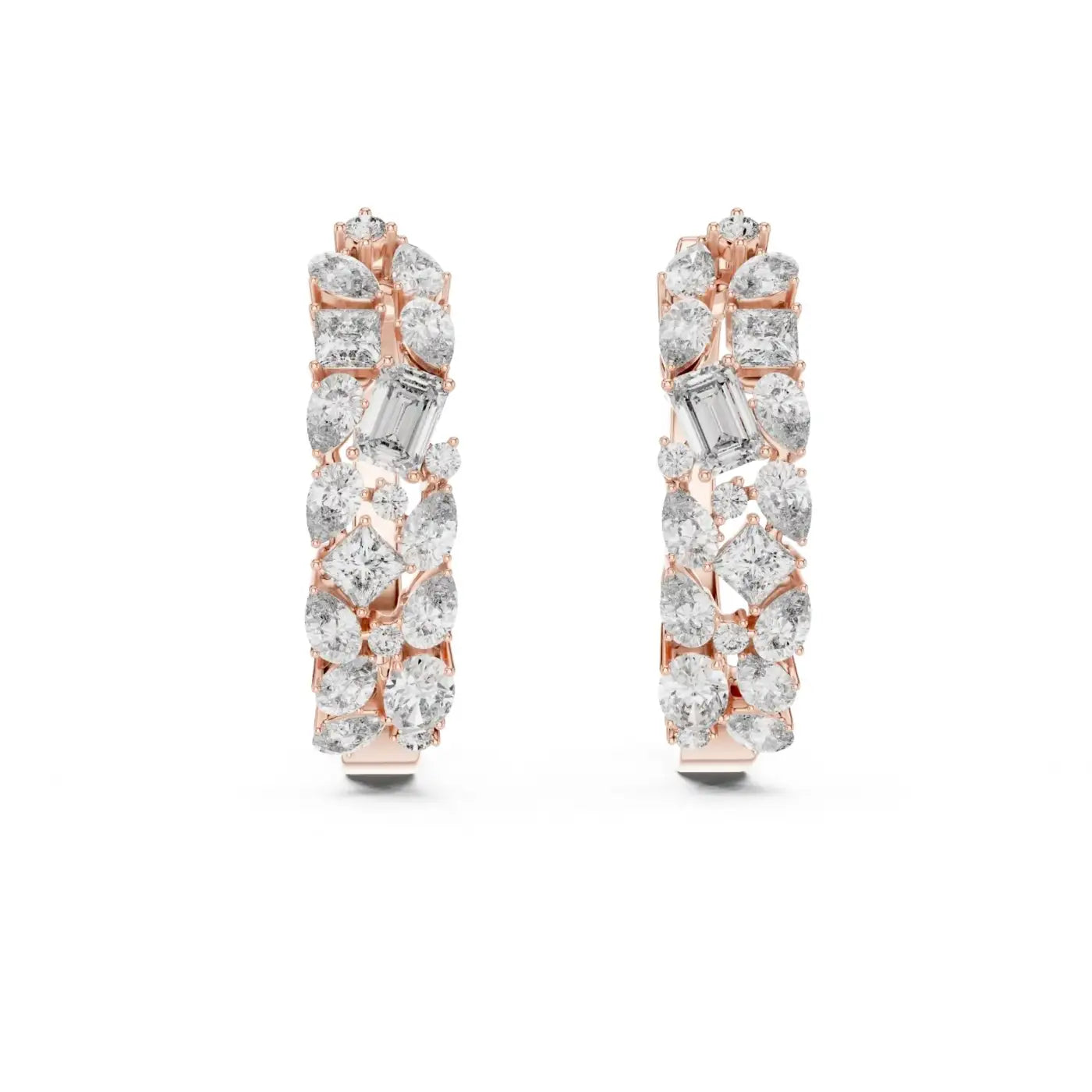 silver Timeless Sparkle Hoops
