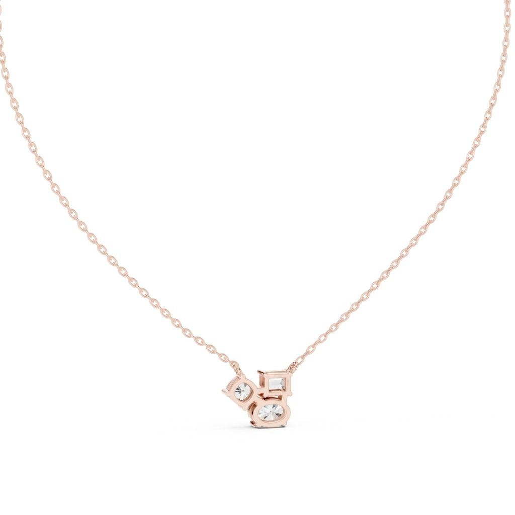 silver Modern Trio Pendant