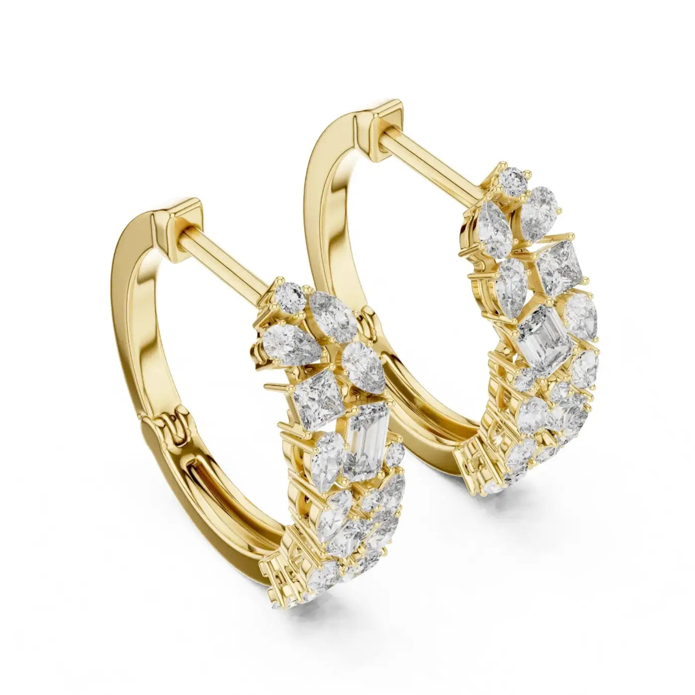 silver Timeless Sparkle Hoops