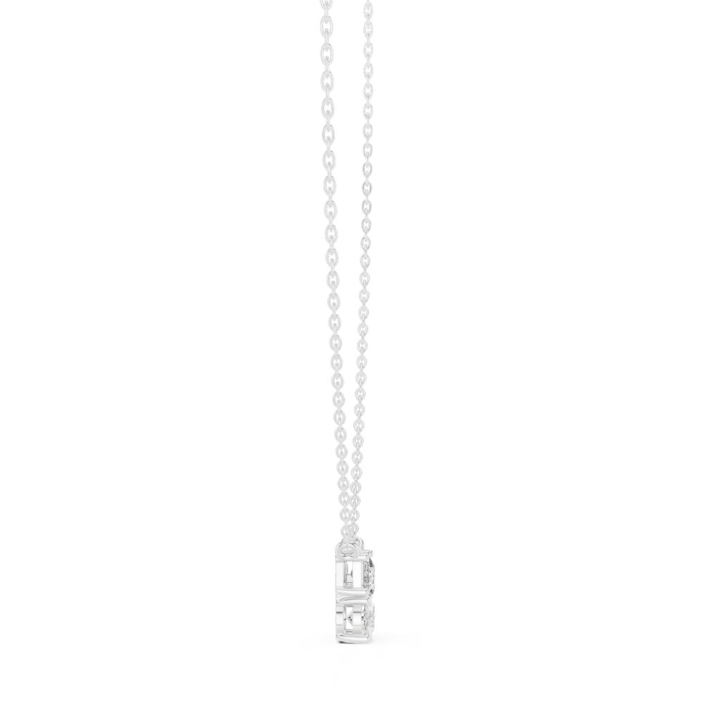 silver Modern Trio Pendant