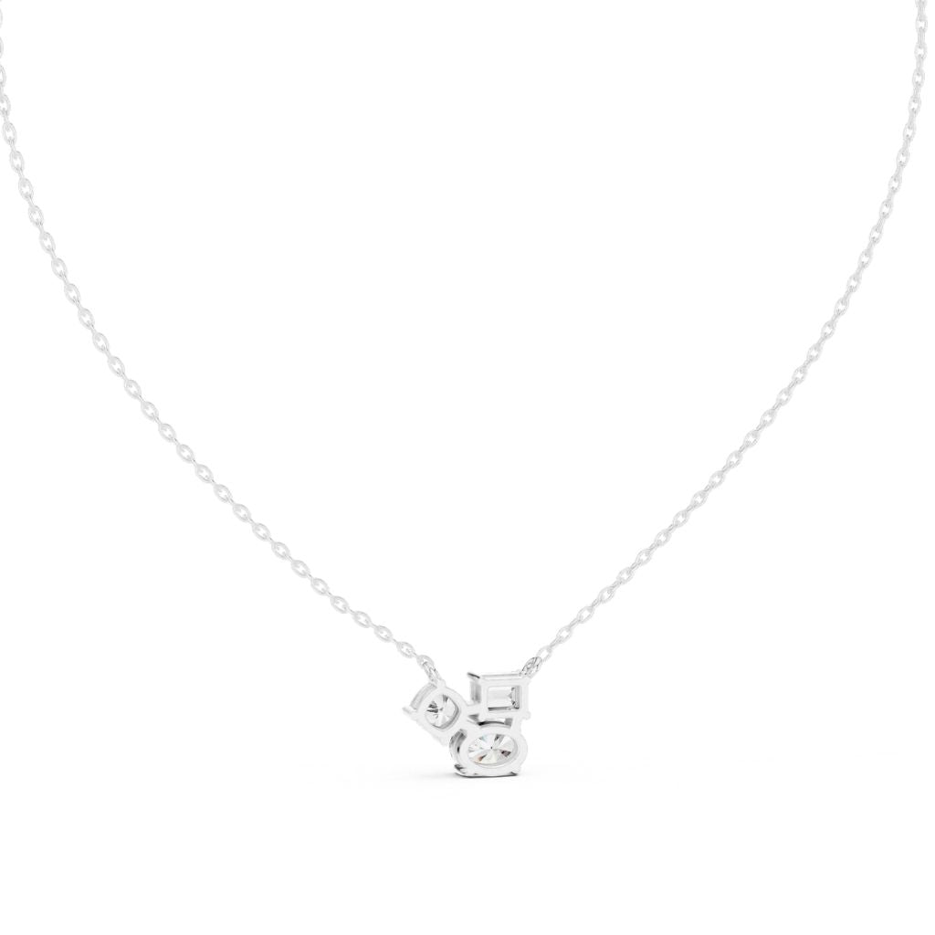 silver Modern Trio Pendant